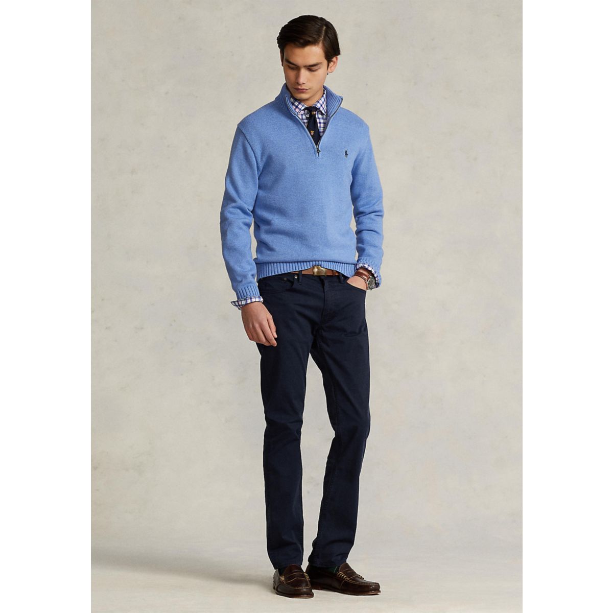 Cotton Quarter-Zip Sweater - 4