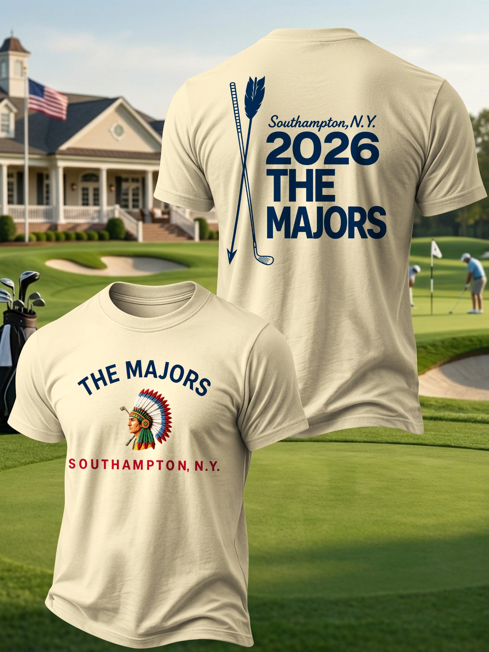Golf Enthusiast estampado casual Tops para hombre