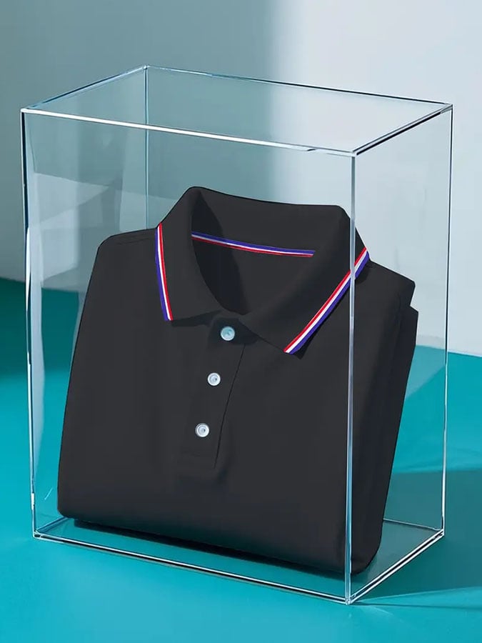 para hombre casual clásico Contrast Pattern de manga cortad camisa polo