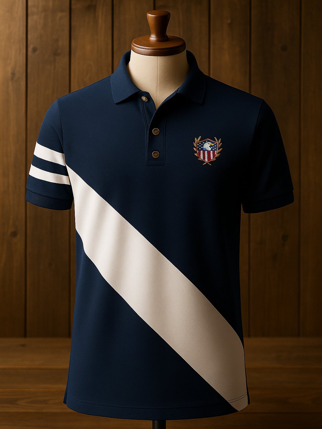 Camisa polo ejecutivo casual Button de manga corta para hombre