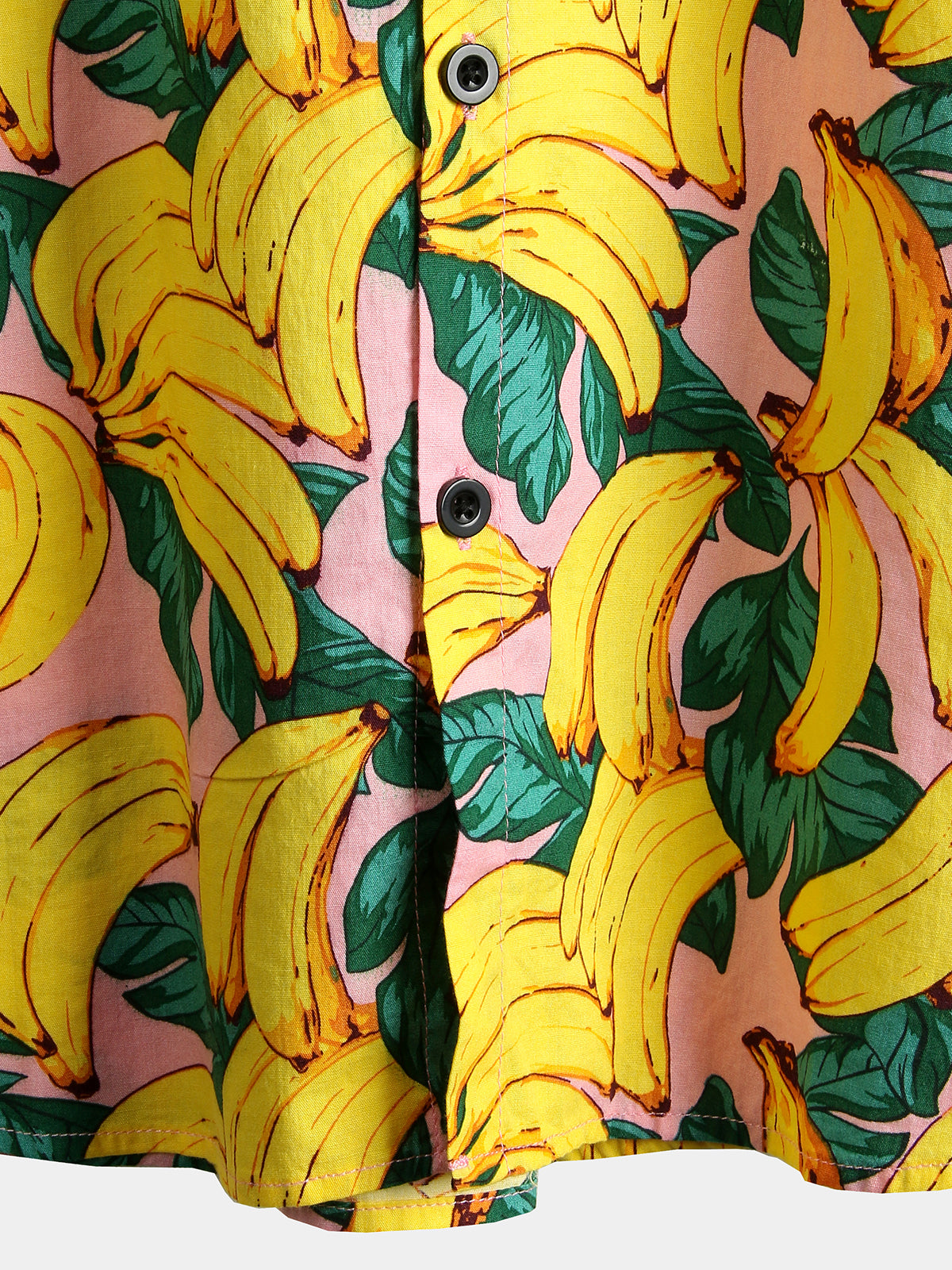 Camisa Banana de algodón Fruit estampado Tropical Hawaiian para hombre