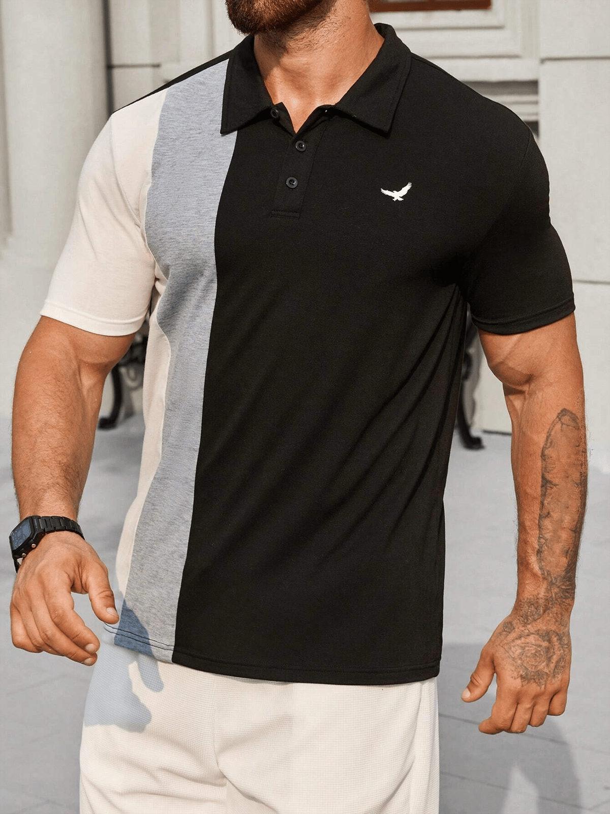 Camisa casual ejecutivo de moda polos para hombre