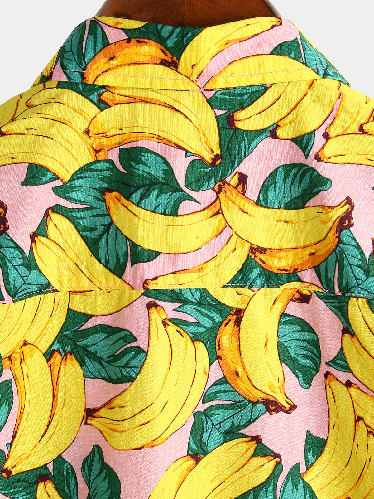 Camisa Banana de algodón Fruit estampado Tropical Hawaiian para hombre