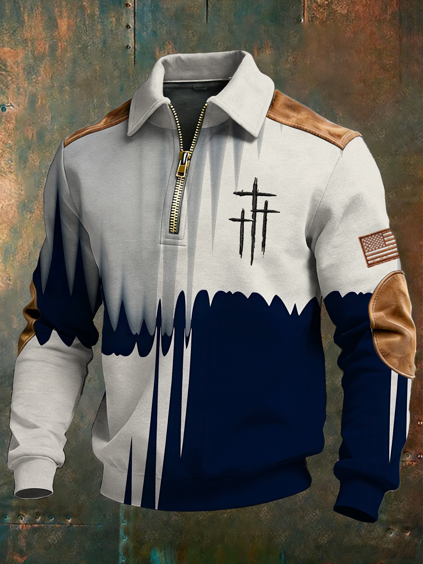 Winter Faith estampado casual Top-Fast Shipping para hombre