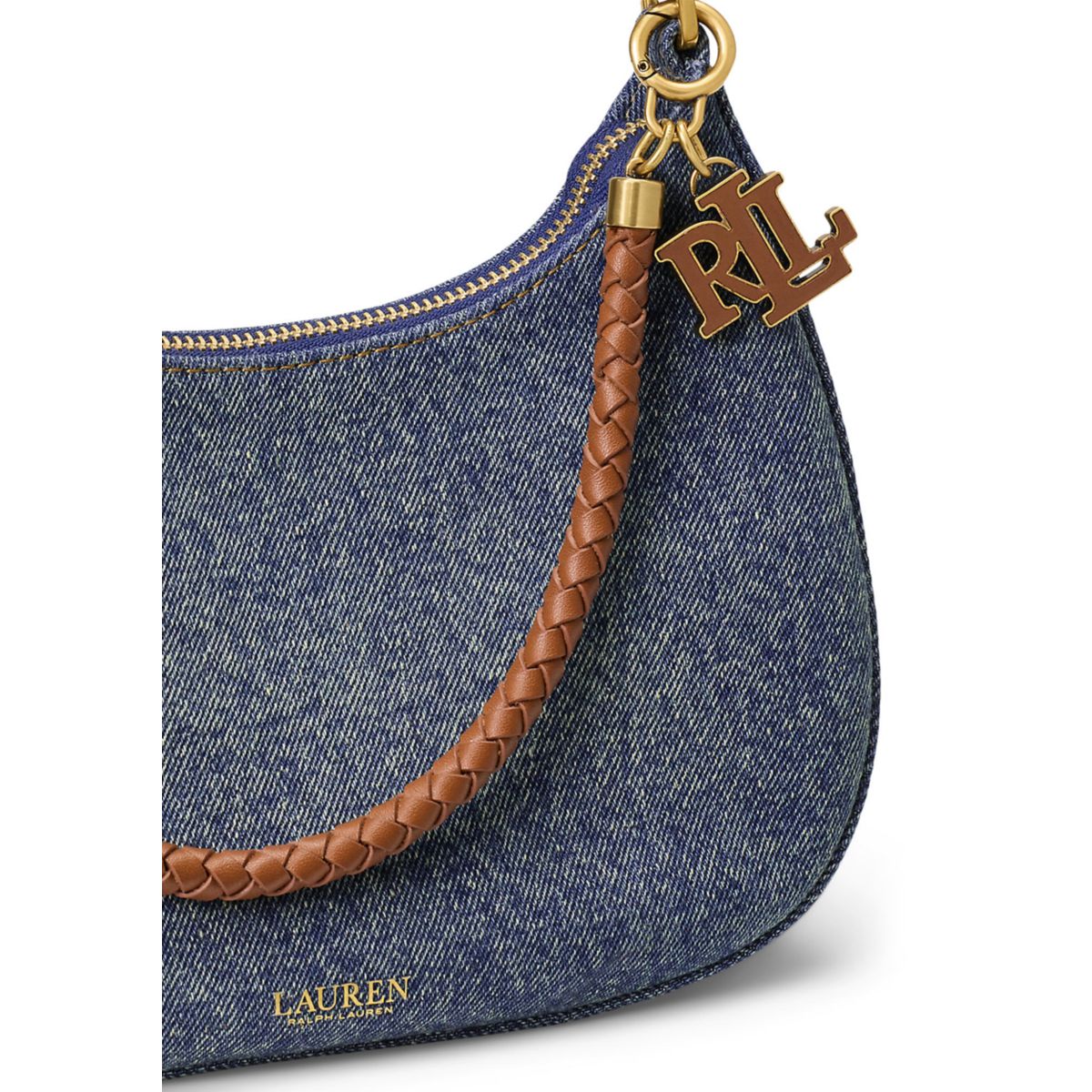 Denim Medium Marcy Zip Shoulder Bag - 6