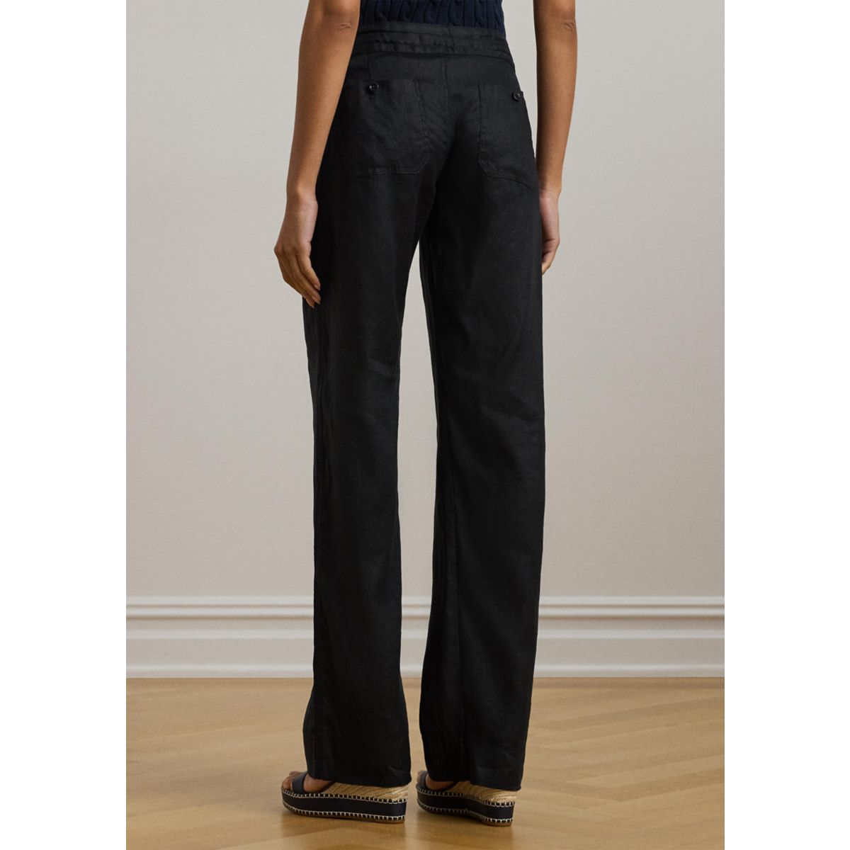 Women's Linen Wide-Leg Pants - 8