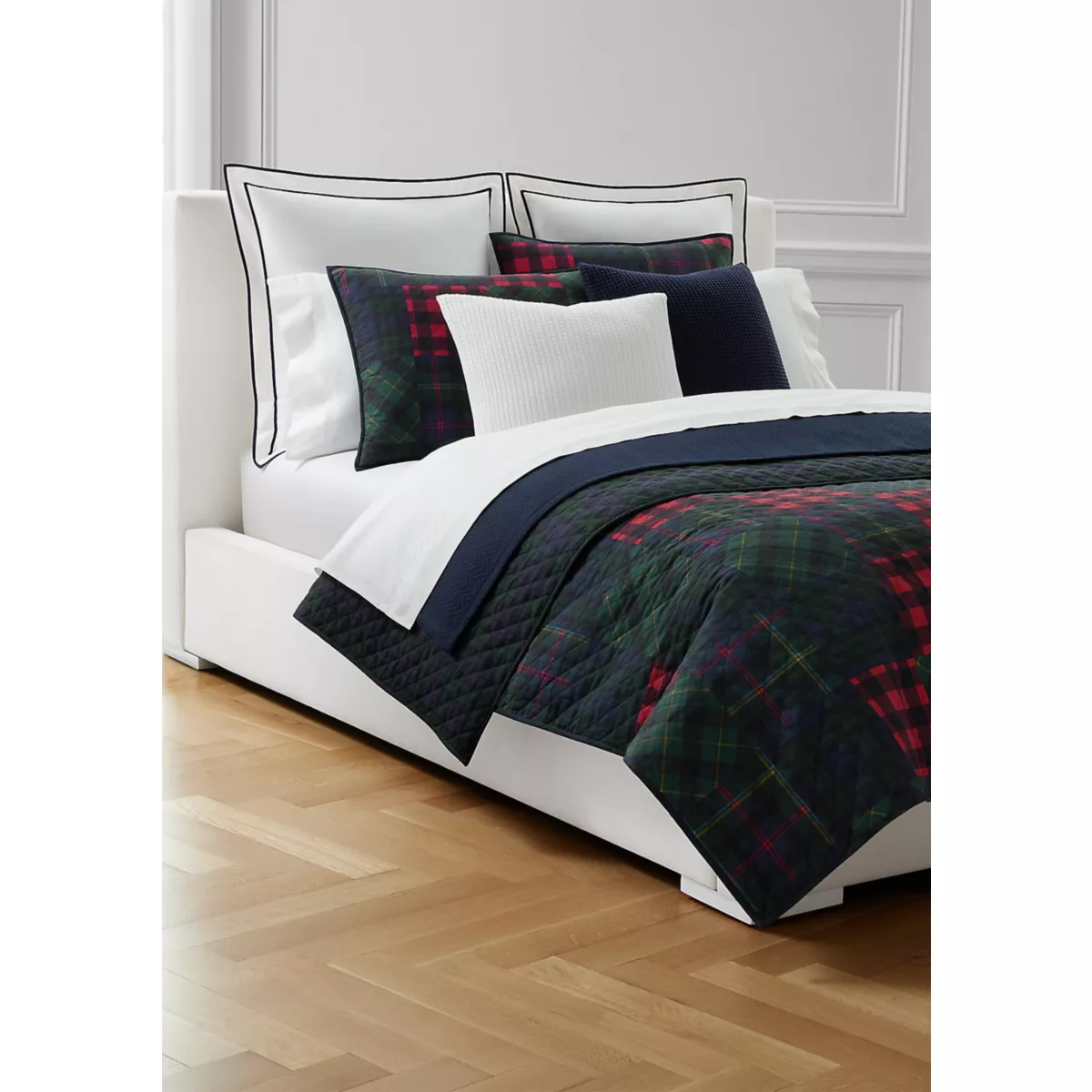 Hadley Soft Cotton Diamond-Stitch Quilt - 1