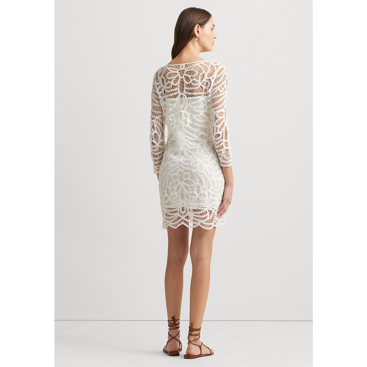 Battenberg Lace Sheath Dress - 2
