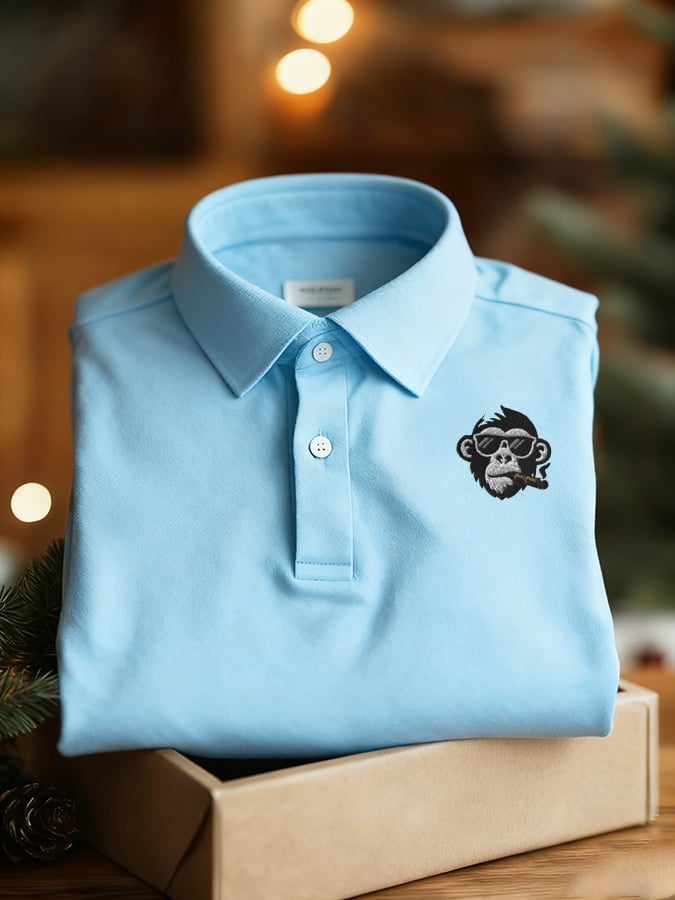 Camiseta Golf Enthusiast estampado Polo de manga corta para hombre