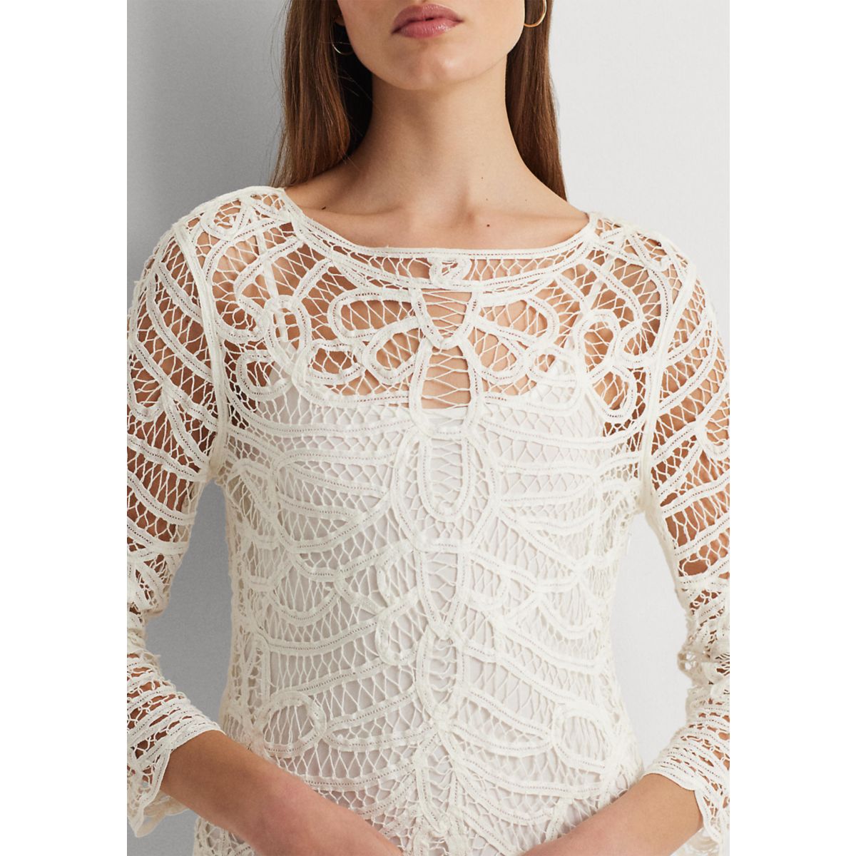 Battenberg Lace Sheath Dress - 3