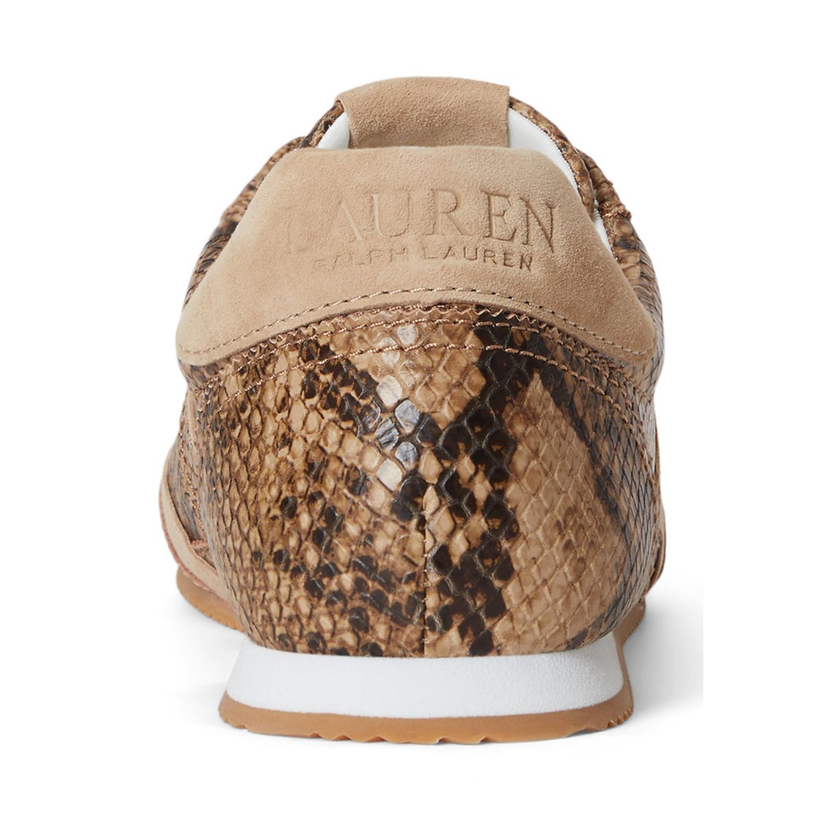 Dani Python-Embossed Low-Profile Sneaker - 3