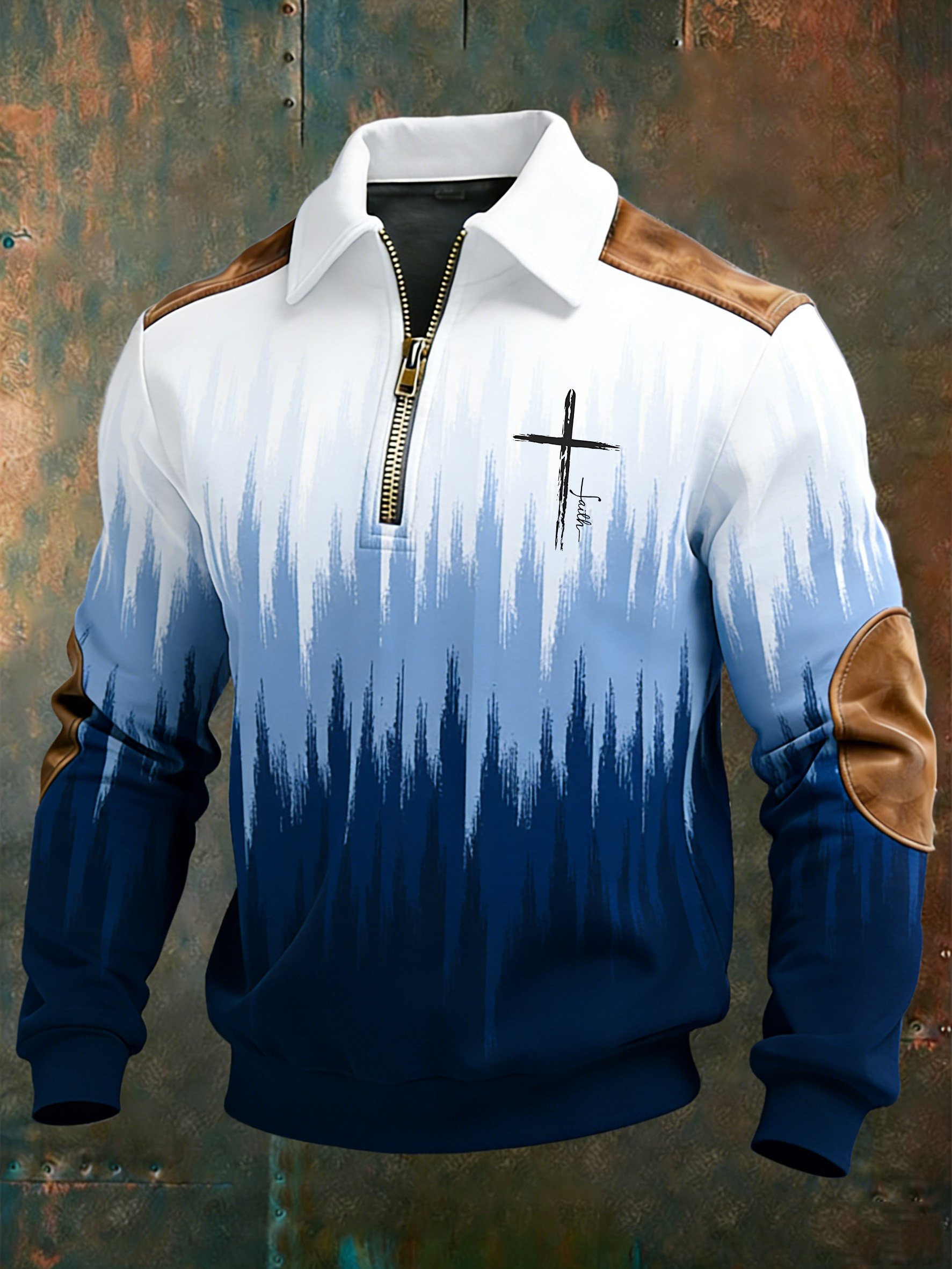 Winter Faith estampado casual Top-Fast Shipping para hombre