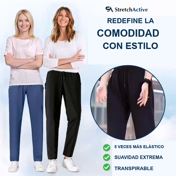 Pantalón casual ultraelástico de tacto fresco para mujer · vista 10