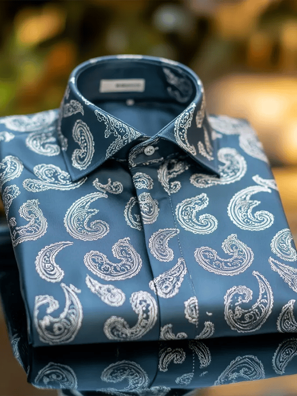 Camisa de lujo Gorgeous de manga larga para hombre