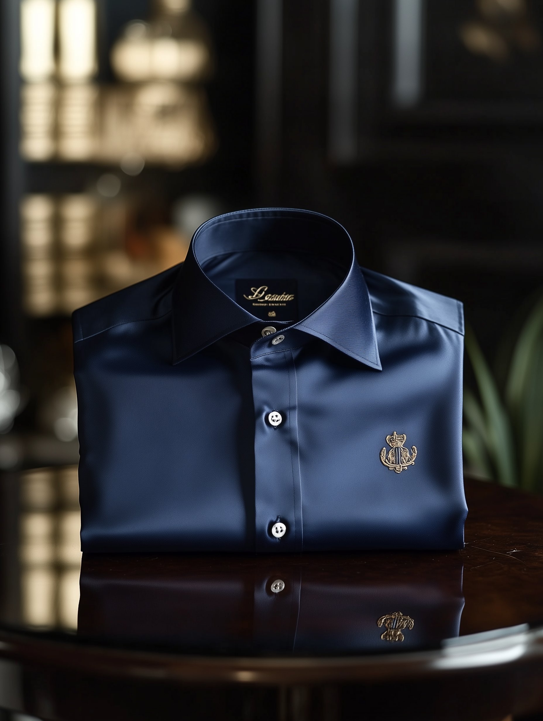Camisa Baroque de manga corta con botones para hombre