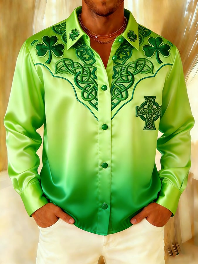 Saint Patrick's Day Shamrock Faith Princamiseta para hombre