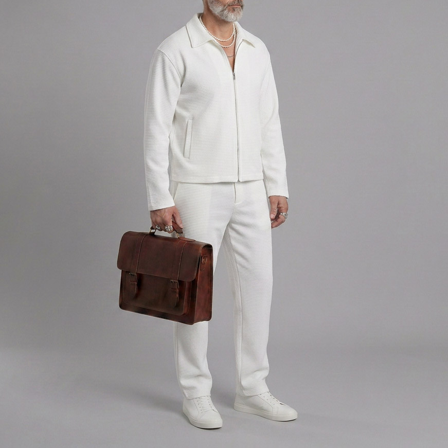 Chaqueta Solid-Color Sets para hombre