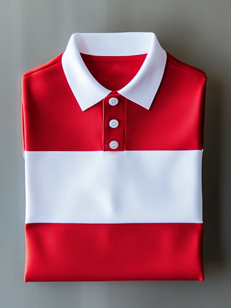 Camisa polo ejecutivo casual Button de manga corta para hombre
