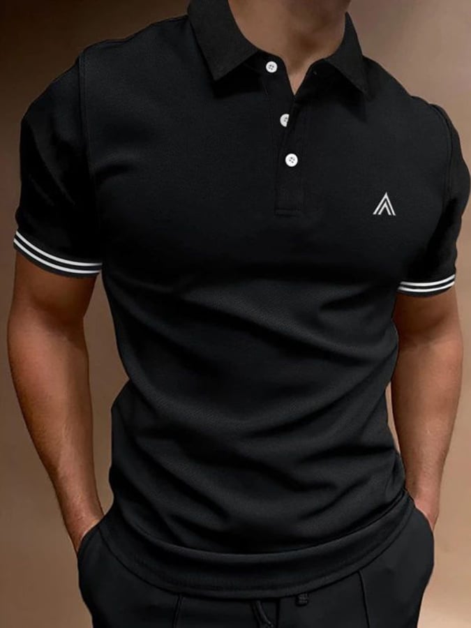 Camisa polo de modaable ejecutivo casual Simple de manga corta