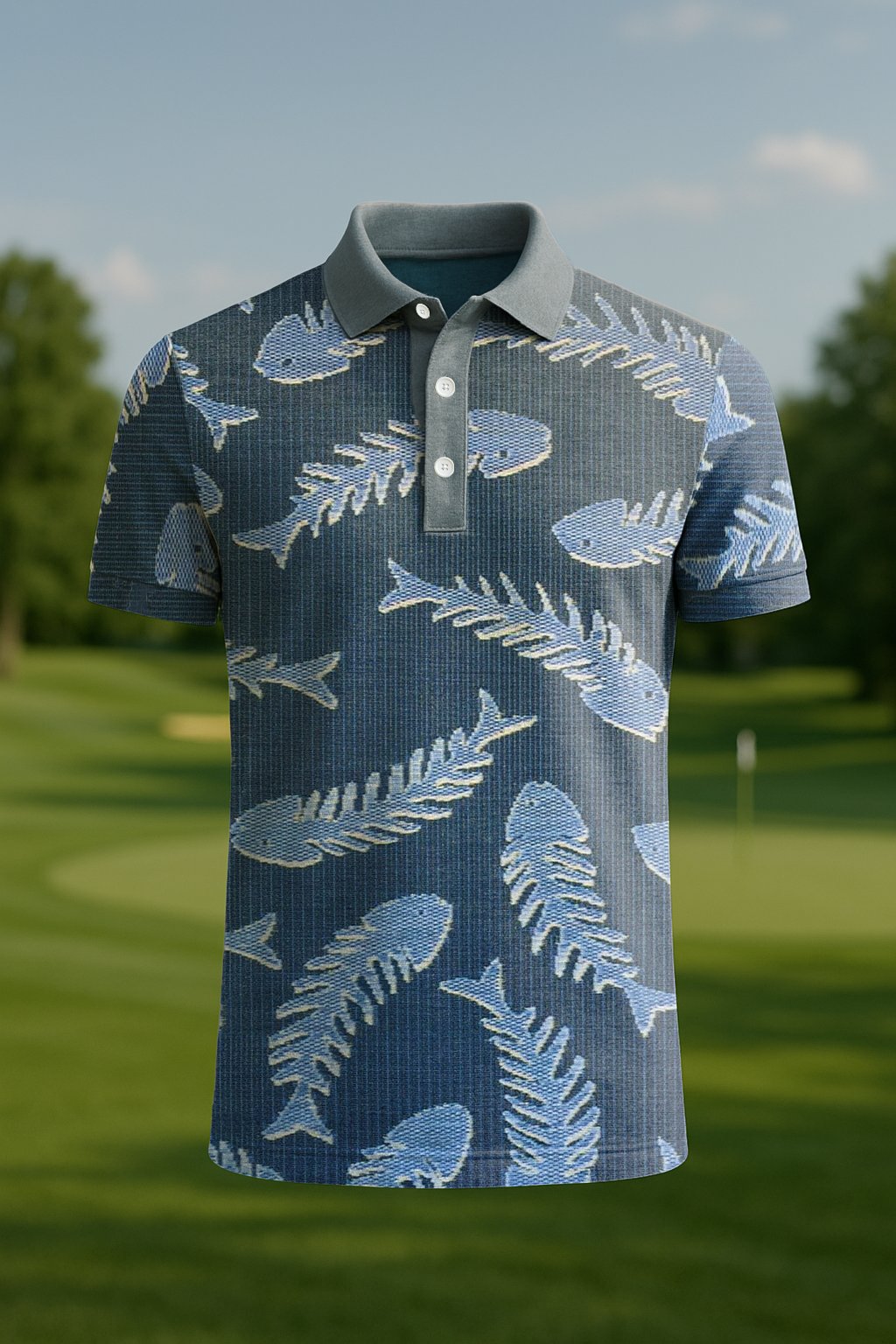 Camisa polo clásico ejecutivo Old Money Button de manga corta para hombre
