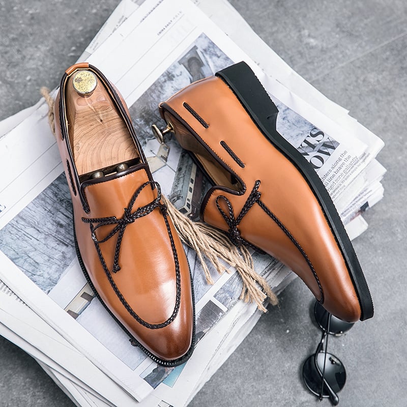 Mocasines Men de moda cuero Trend casual