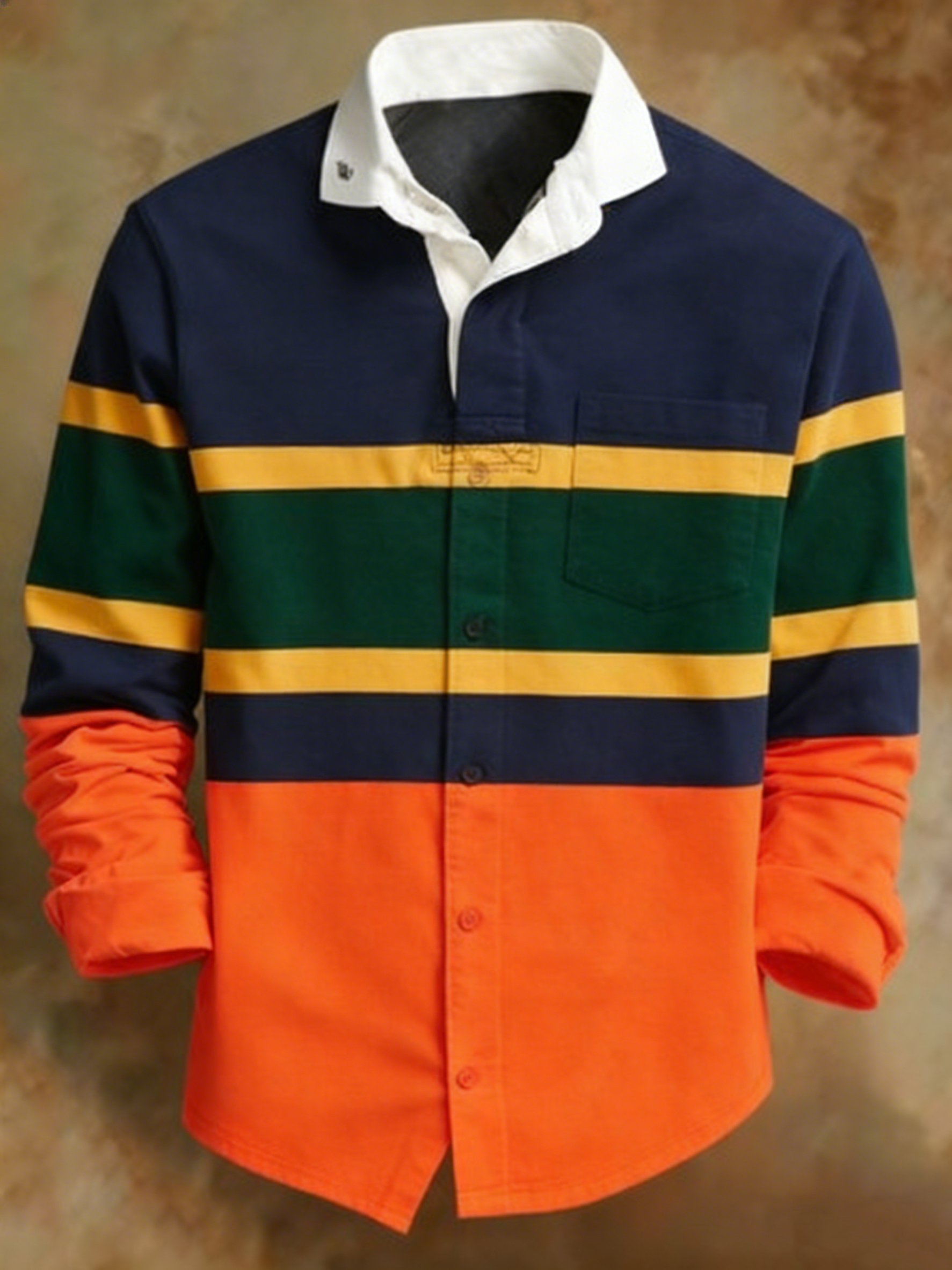 Retro a rayas diseño Princamiseta para hombre