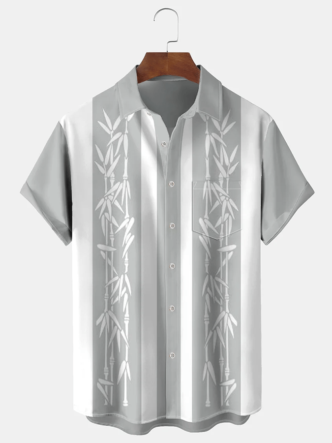 Camisa estampado Resort casual para hombre