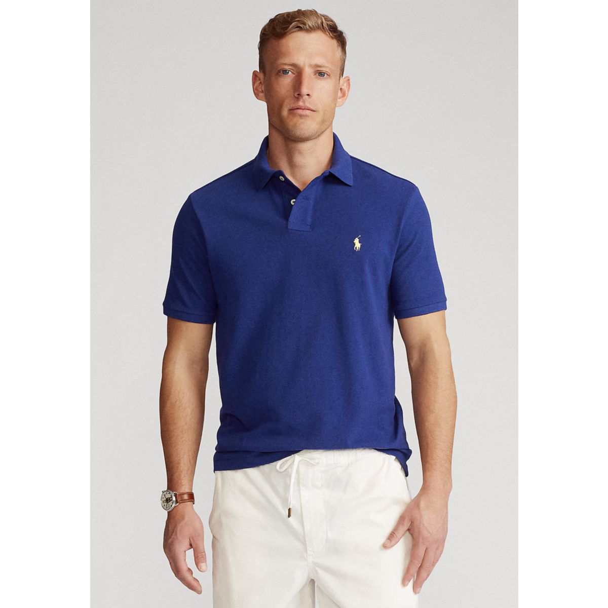 Classic Fit Mesh Polo Shirt - 7