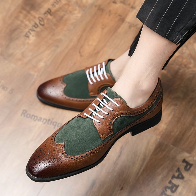 Zapatos de modaable British Comfortable casual Pointed Toe All-Match cuero