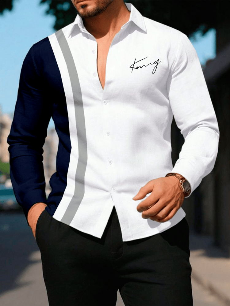 Camisa ejecutivo de manga larga para hombre