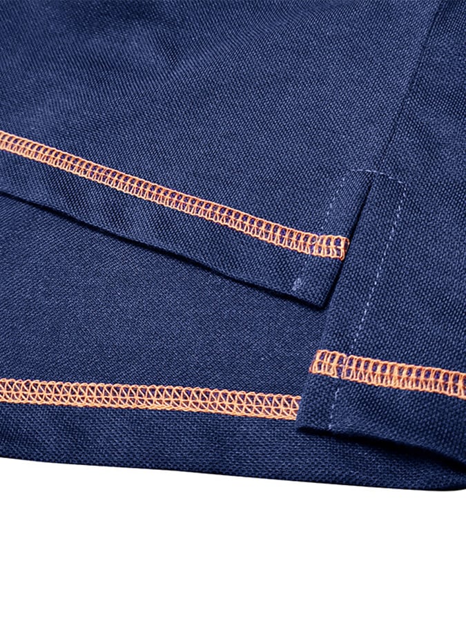 Camisa polo en bloques de coloring Polo cuello de manga corta para hombre