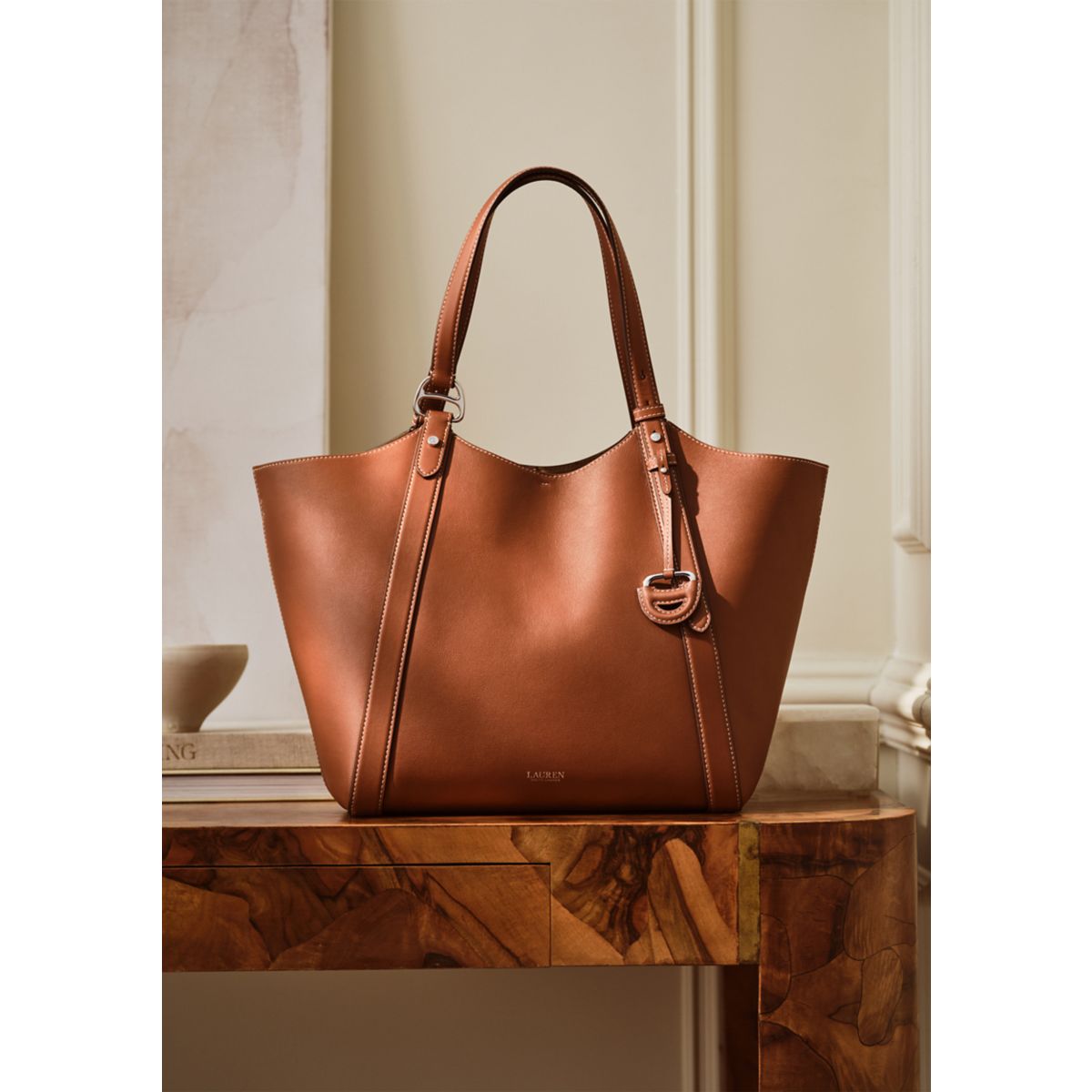 Nappa Leather Large Tasha Tote Bag - 1