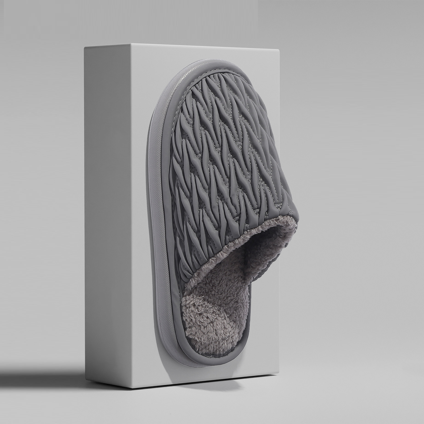 Smooth, thick-soled, antibacterial, odor-resistant, warm, de algodón slippers