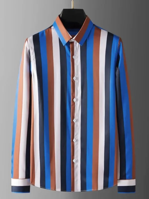 Camisa a cuadros ejecutivo de manga larga para hombre