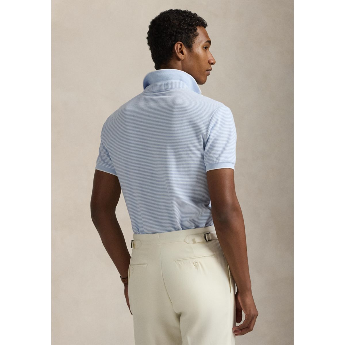 Classic Fit Stretch Oxford Mesh Polo Shirt - 2