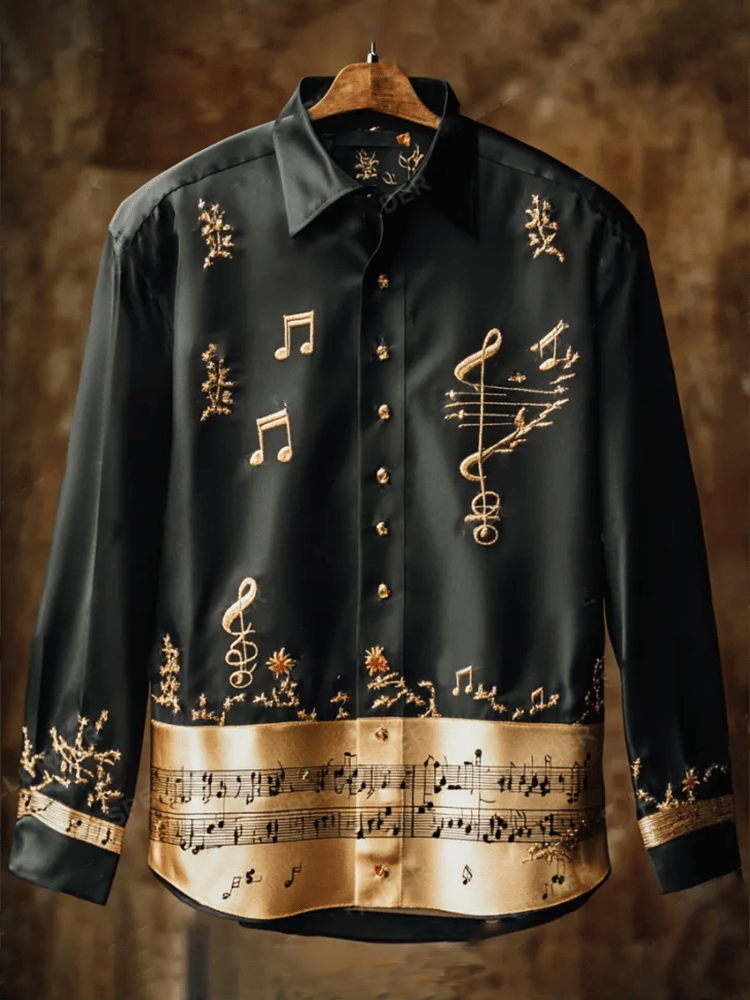 Camisa de lujo Gorgeous de manga larga para hombre