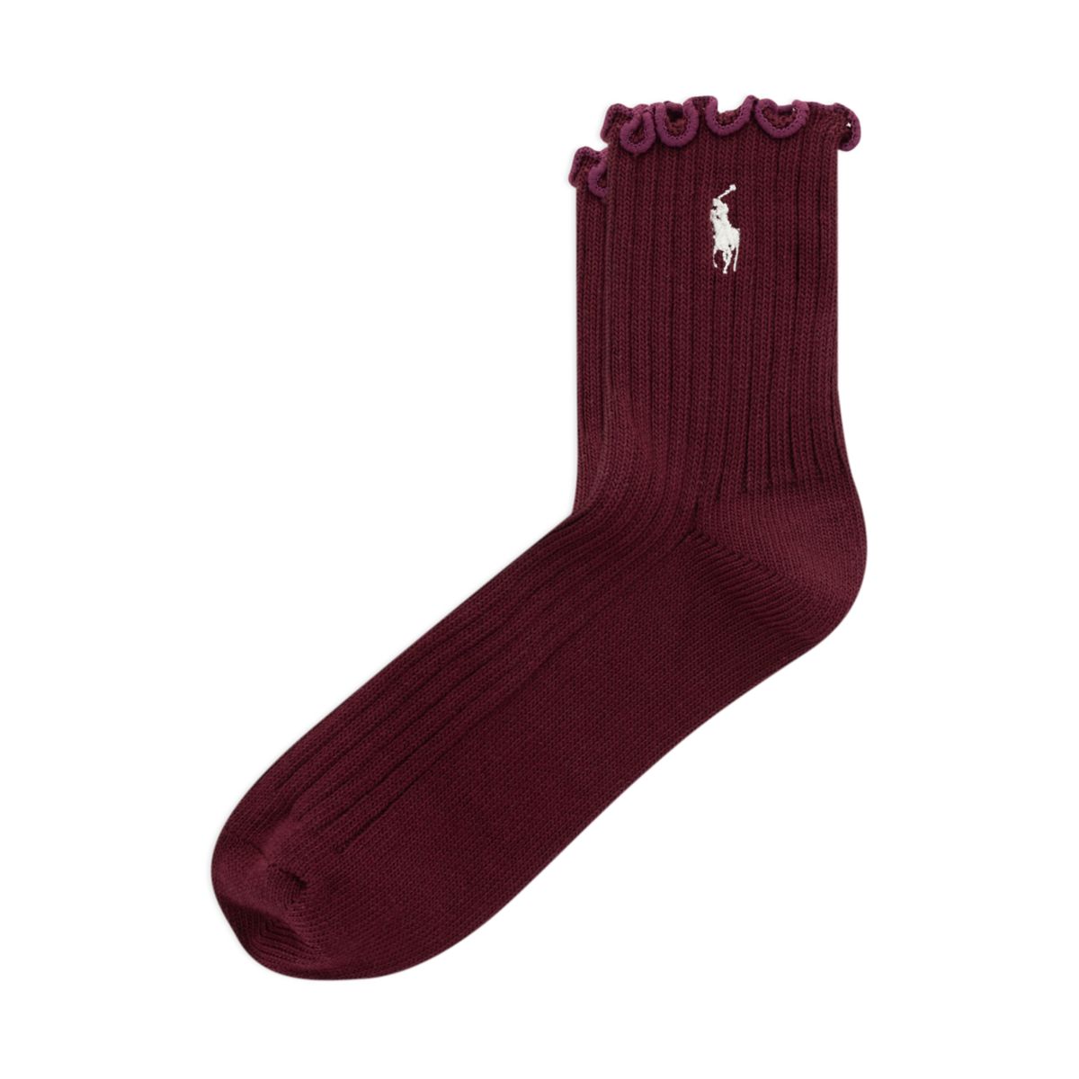 Polo Ralph Lauren Women's Lettuce Edge Ankle Sock - 3