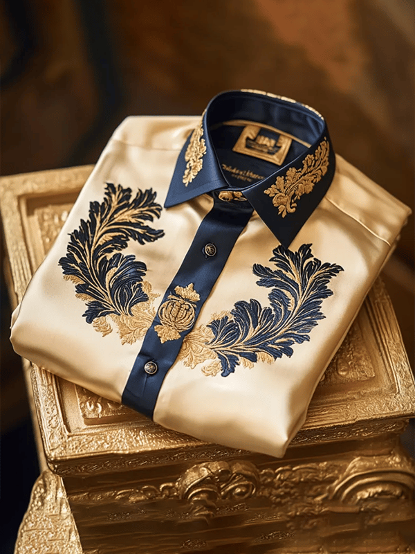 Camisa de lujo Gorgeous de manga larga para hombre