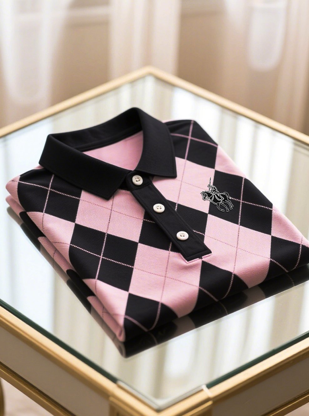 Camisa polo ejecutivo Union Jack casual Button de manga corta para hombre