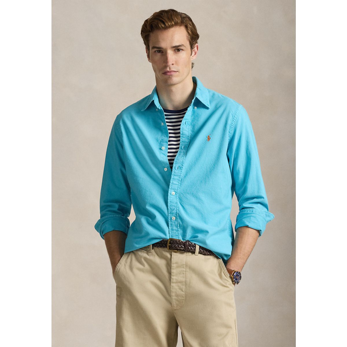 Garment-Dyed Oxford Shirt - 5