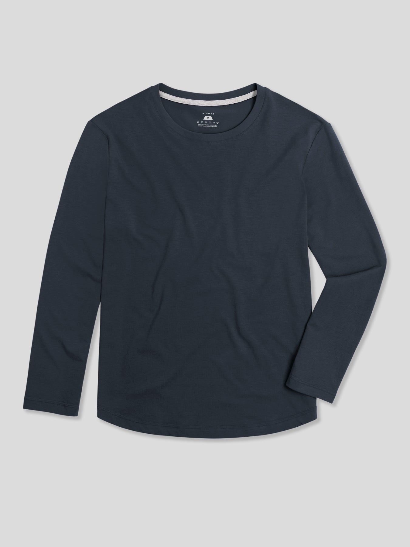 StaySmooth de manga larga Curve Hem Tee:clásico Fit
