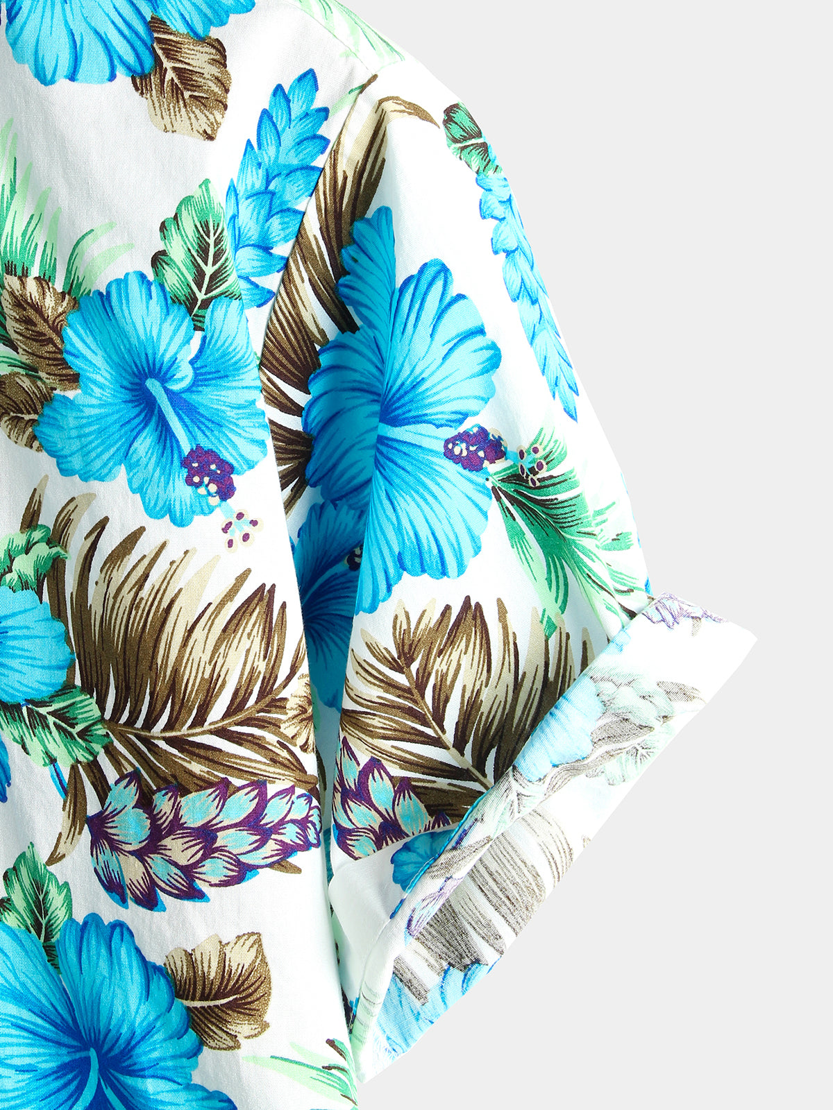Camisa Flower de algodón Tropical Hawaiian para hombre