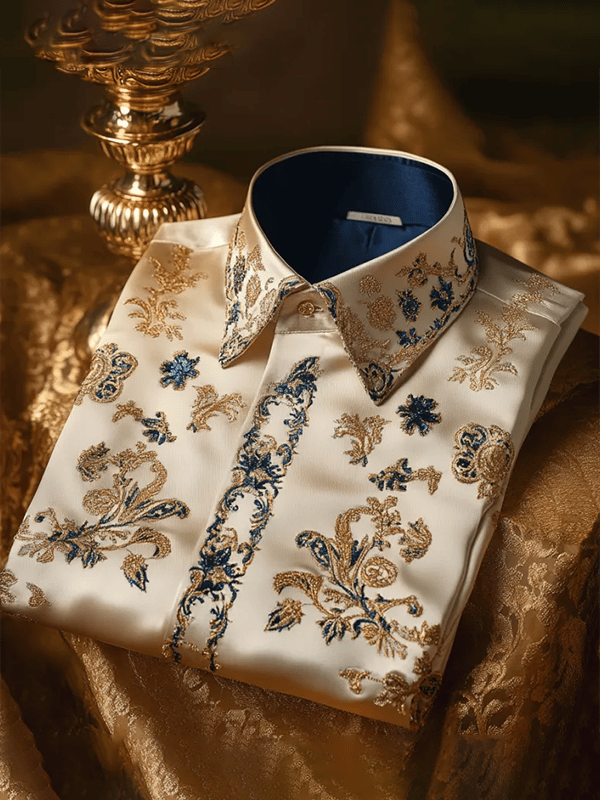 Camisa de lujo Gorgeous de manga larga para hombre