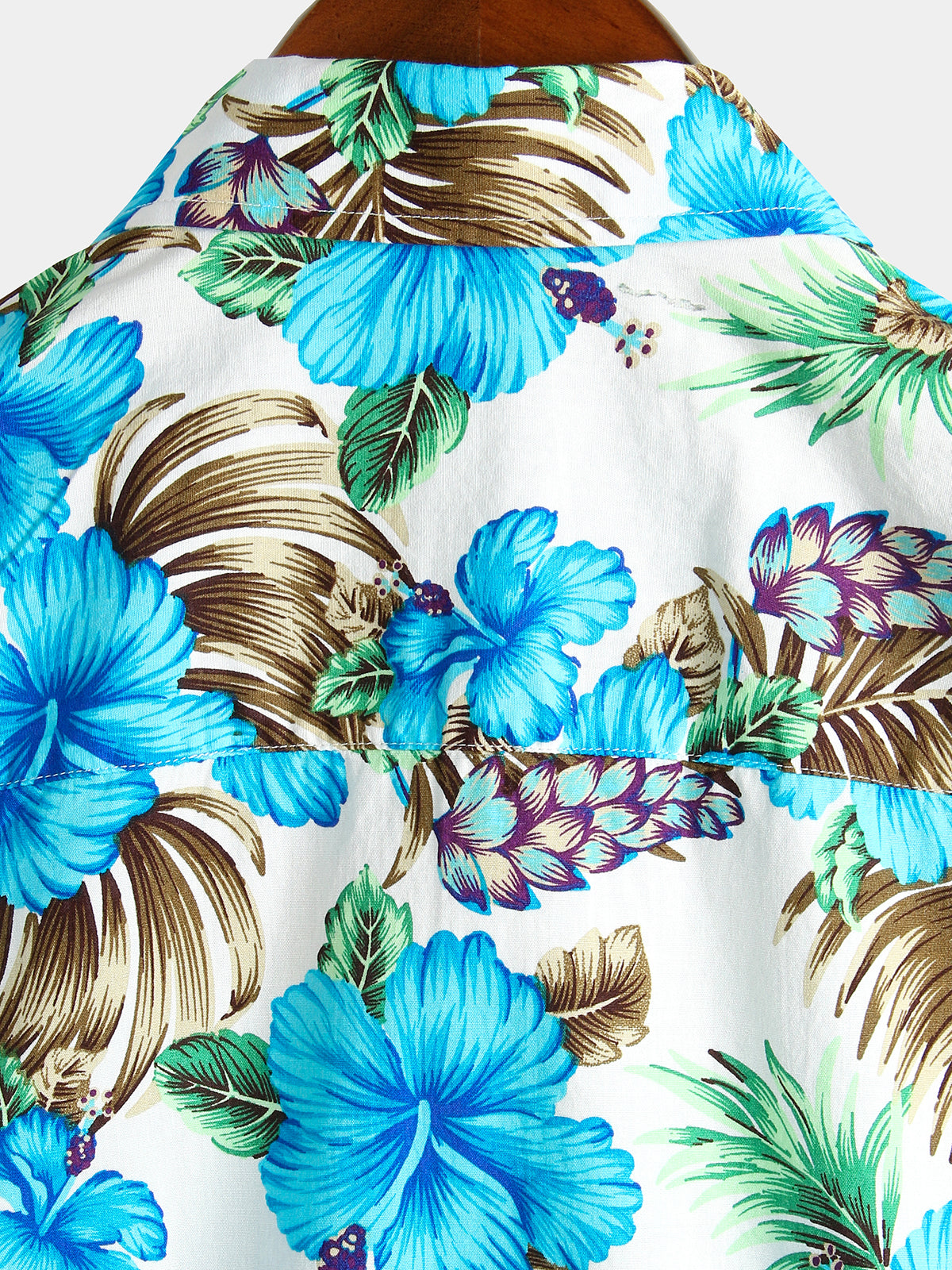 Camisa Flower de algodón Tropical Hawaiian para hombre