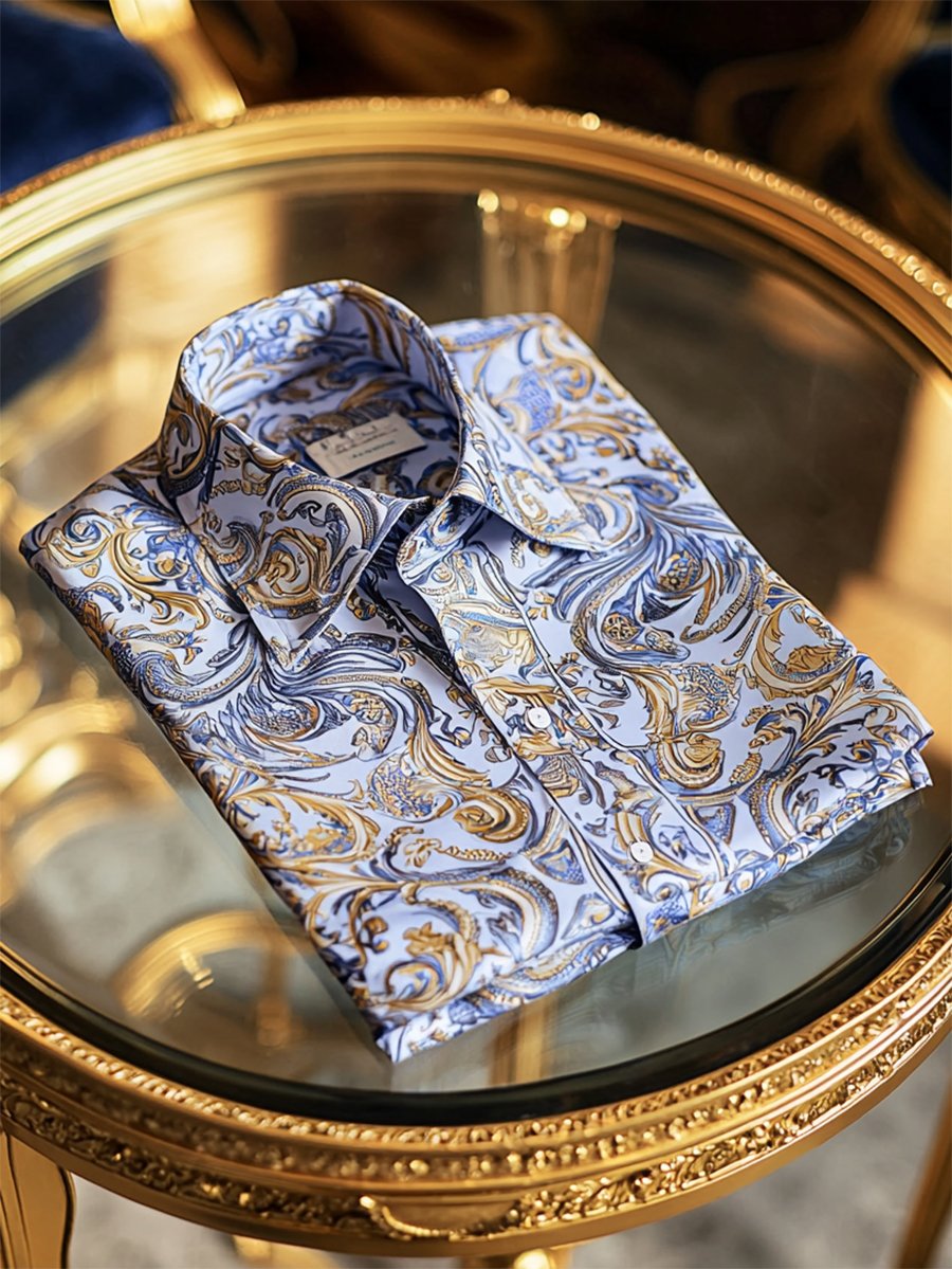 Camisa ejecutivo casual de manga larga para hombre