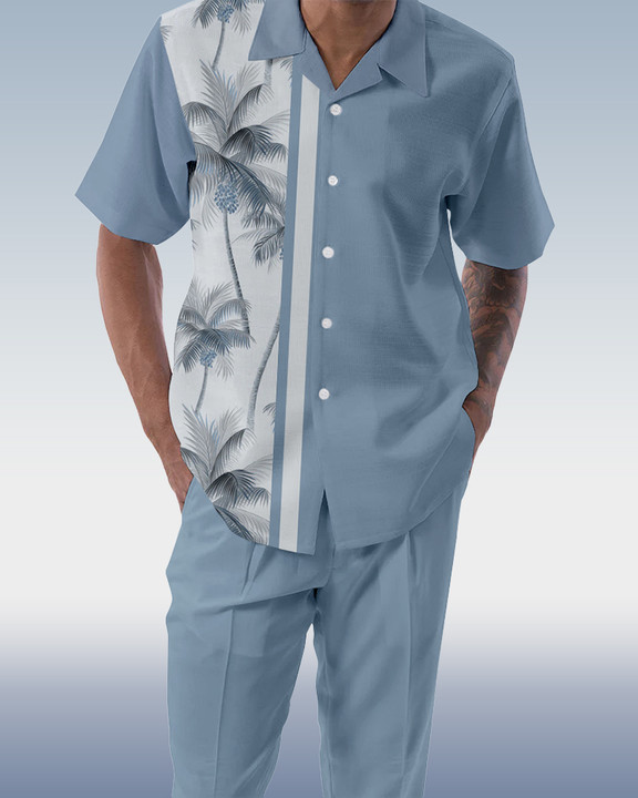 Rianmond Gradient 2-Piece de manga corta Walking Suit 195 para hombre