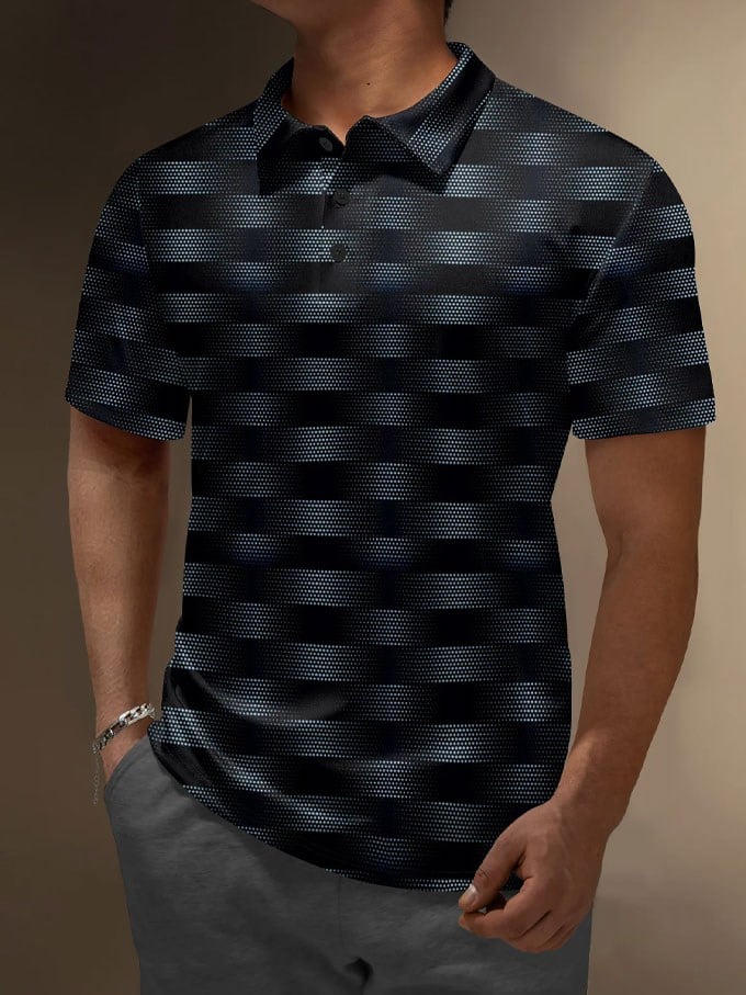 Camisa polo Resort Style estampado para hombre
