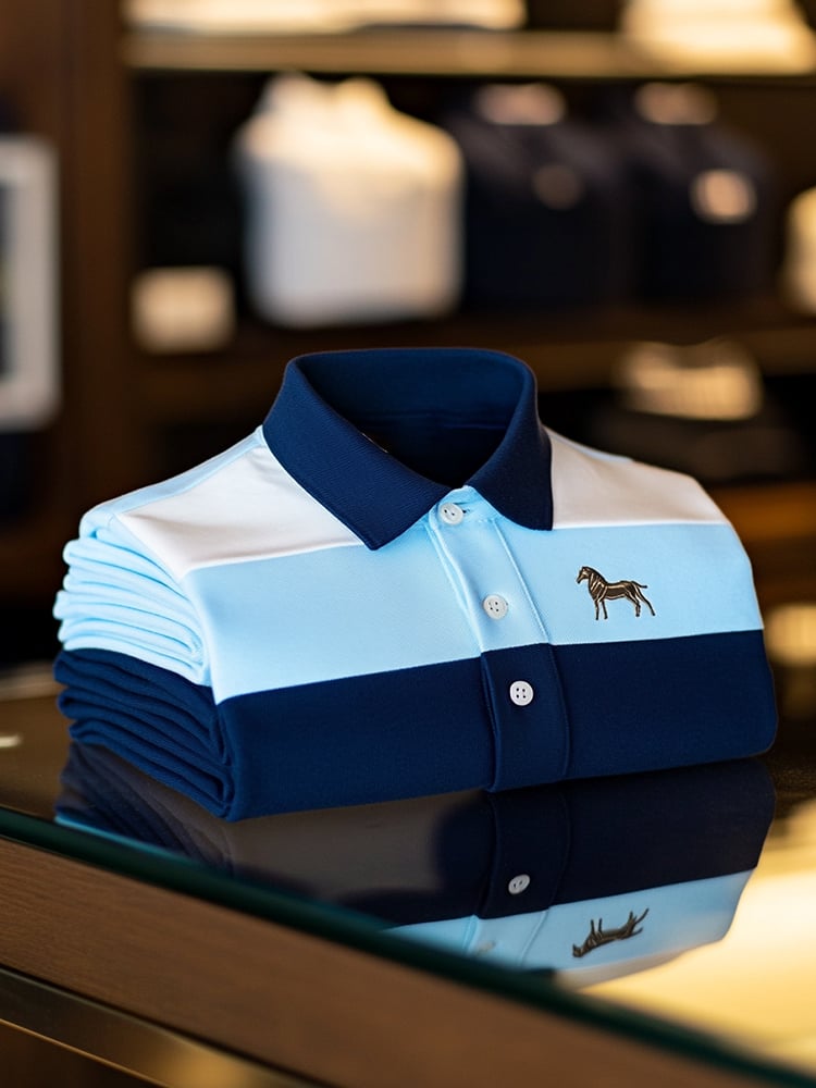 Camisa polo ejecutivo casual Button de manga corta para hombre