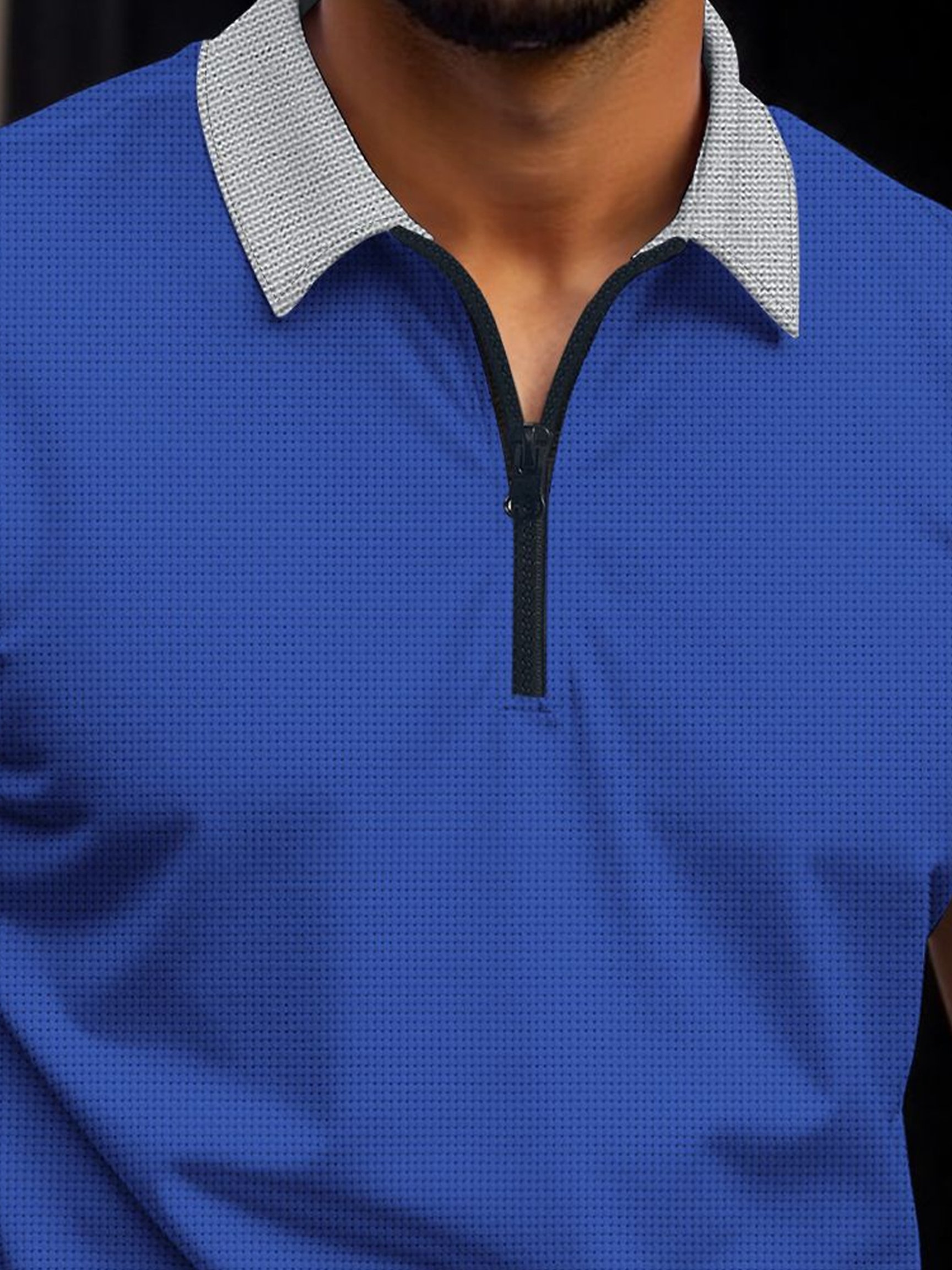 Camiseta vintage-Style Comfortable Color-Block de manga corta para hombre