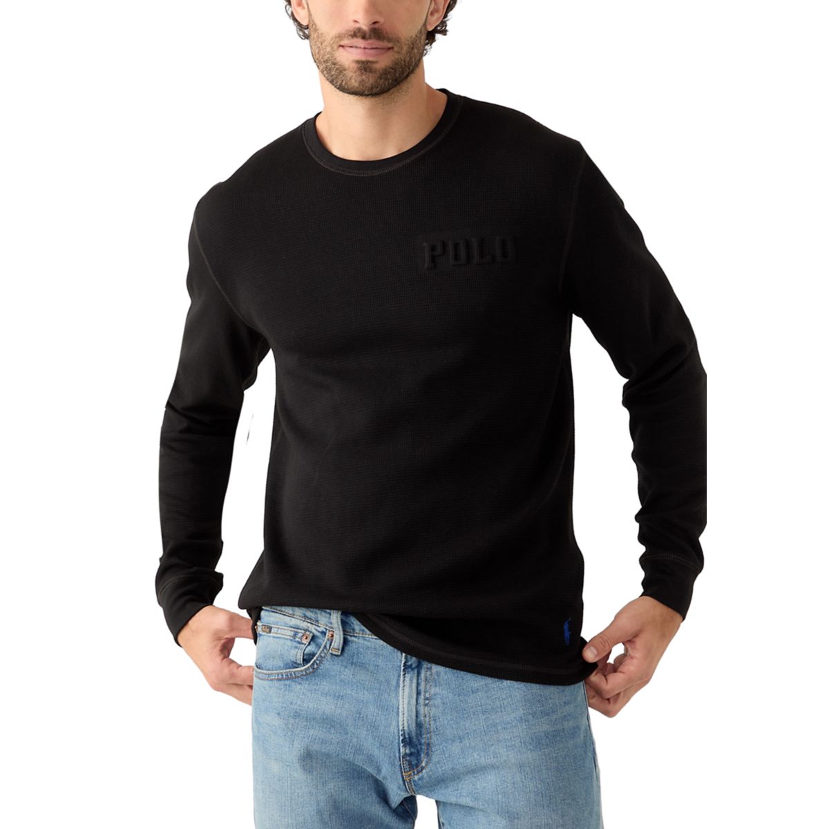 Embossed Thermal Sleep Shirt - 1